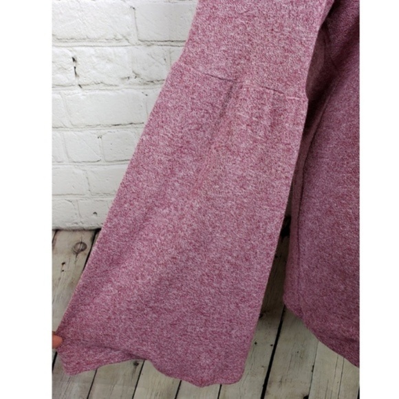 H by Halston Sweater Maroon Bell Sleeve Size XL - Picture 6 of 7